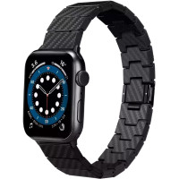 Ремінець Pitaka Carbon Fiber Watch Band Modern Black/Grey for Apple Watch 49/45/44mm (AWB2307)