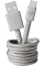 Кабель USB-A to USB-C Fresh 'N Rebel Fabriq Cable Cloud (1,5m) (2CCF150CL)