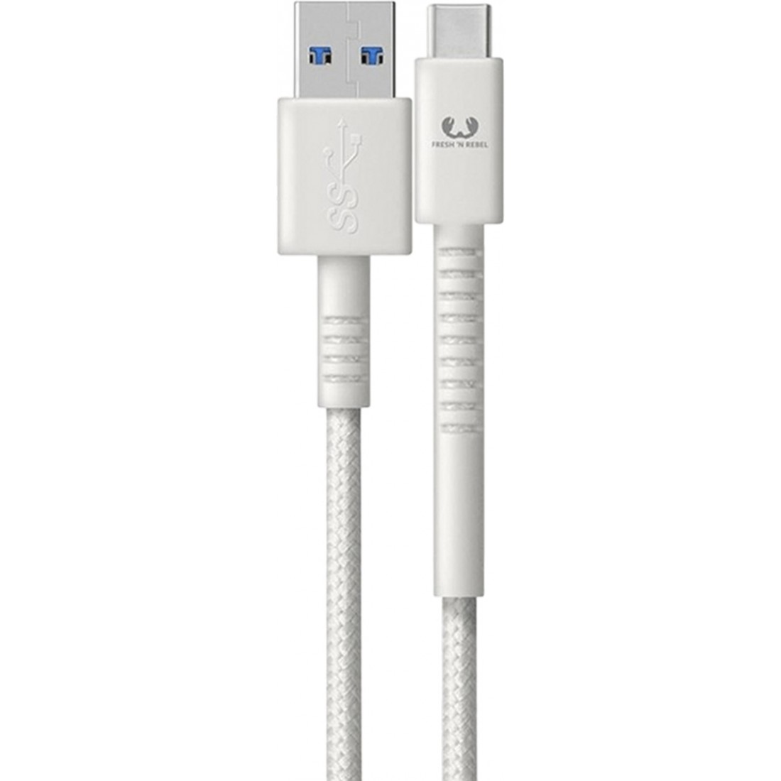 Кабель USB-A to USB-C Fresh 'N Rebel Fabriq Cable Cloud (1,5m) (2CCF150CL)