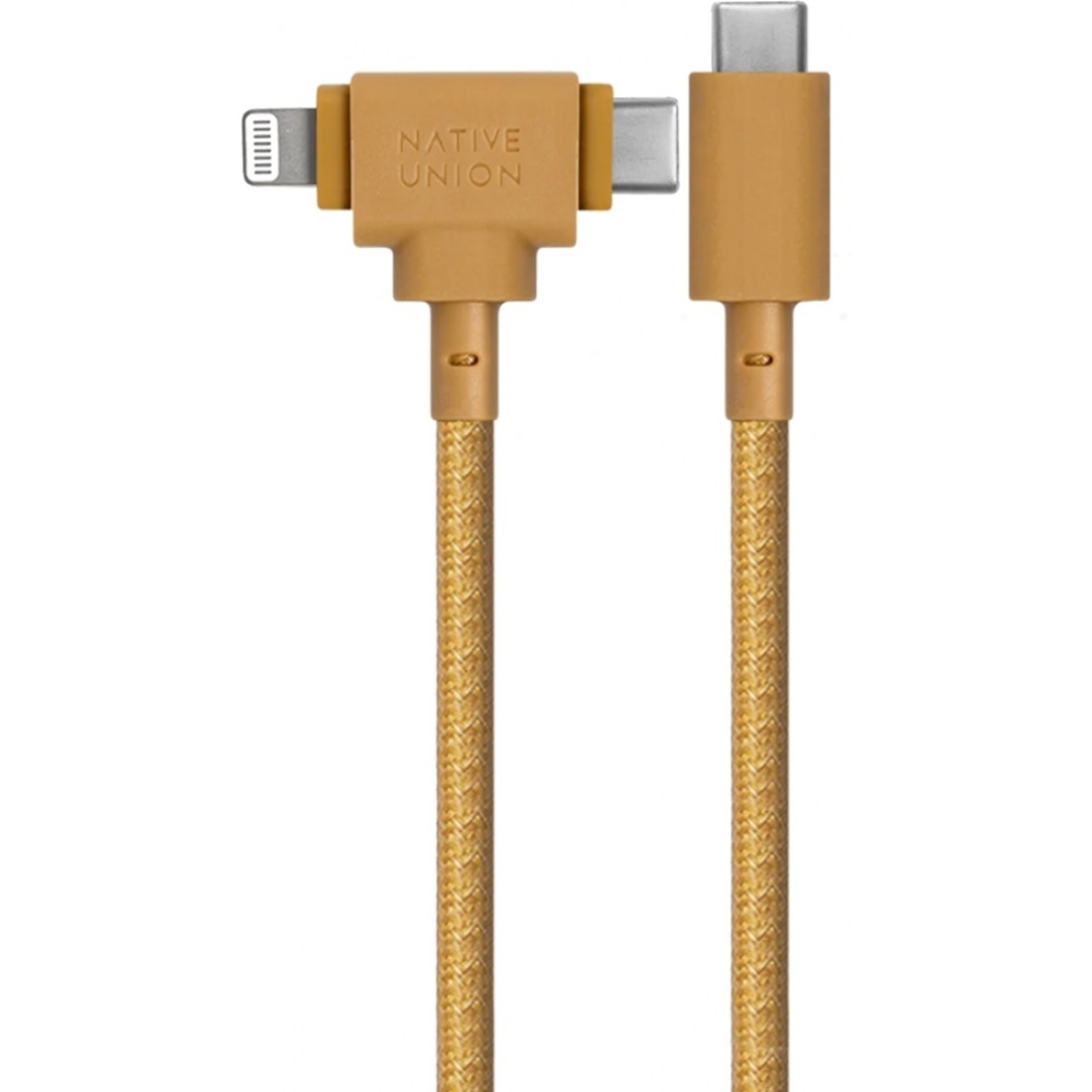 Кабель USB-C to USB-C/Lightning Native Union Belt Cable Universal Kraft (1.5 m) (BELT-CCL-KRF-NP)