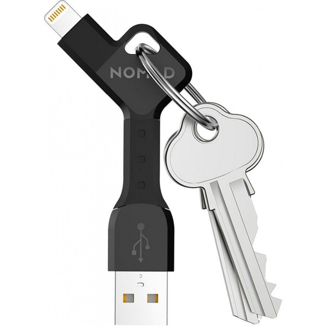 Кабель USB-A to Lightning Nomad Key Apple Black (KEY-LIGHTNING)