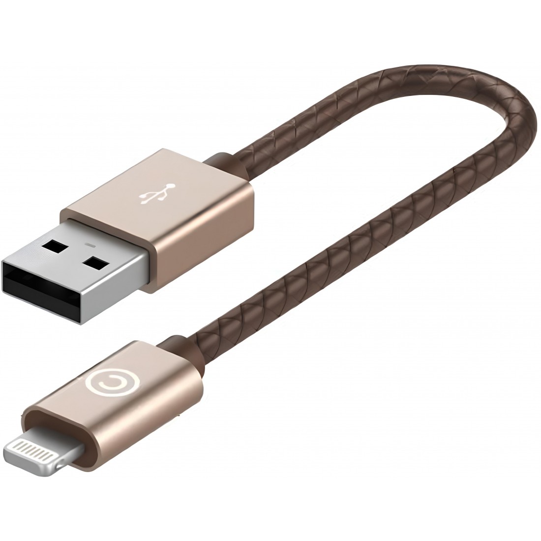 Кабель USB-A to Lightning Lab.C Leather Cable A.L Champagne Gold (0.15 m) (LABC-510-GD)