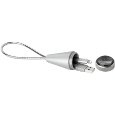 Кабель USB-A to Lightning Native Union Tom Dixon Stash Cone Cable Silver (CONE-L-SIL-TD)