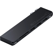 Адаптер Satechi Aluminum USB-C Pro Hub Slim Adapter Midnight (ST-HUCPHSD)