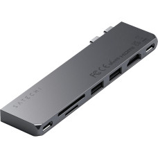 Адаптер Satechi USB-C Pro Hub Slim Space Gray (ST-HUCPHSM)