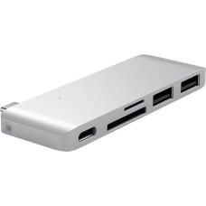 Адаптер Satechi Type-C USB 3.0 Passthrough Hub Silver