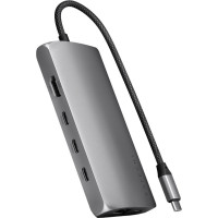 Хаб Satechi USB-C Multiport Adapter 8K with Ethernet V3 Space Gray