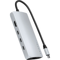 Хаб Satechi USB-C Multiport Adapter 8K with Ethernet V3 Silver