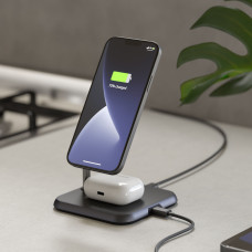 Бездротовий зарядний пристрій Zens Magnetic Aluminium Wireless Charger Black