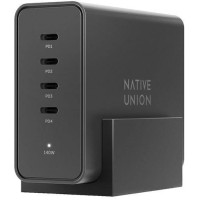 Мережевий зарядний пристрій Native Union Fast GaN Charger PD 140W Desktop USB-C 4-Port Black