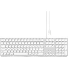 Дротова клавіатура Satechi Aluminum USB Wired Keyboard Silver US (ST-AMWKS)