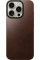 Nomad Magnetic Leather Rustic Brown Horween for iPhone 16 Pro