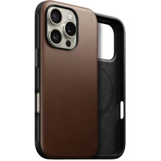 Nomad Modern Leather Case Brown for iPhone 16 Pro Max