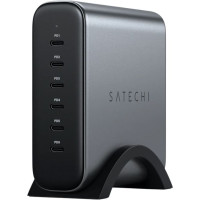 Мережевий зарядний пристрій Satechi 200W USB-C 6-Port PD GaN Space Gray