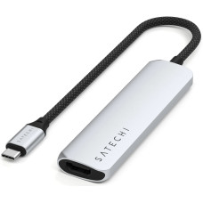 Satechi 4-in-1 USB-C Slim Multiport Adapter 4K Silver