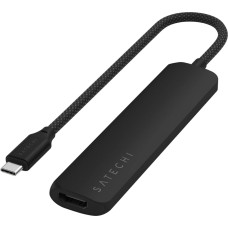 Satechi 6-in-1 USB-C Slim Multiport Adapter 4K Black