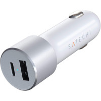 Автомобільний зарядний пристрій Satechi 72W Type-C PD Car Charger Silver