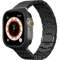 Ремінець для годинника Pitaka Carbon Fiber Watch Band Modern Black/Grey for Apple Watch 49/45/44mm