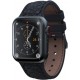 Ремінець для годинника Njord Salmon Leather Strap Dark Grey for Apple Watch 41mm/40mm (SL14110)