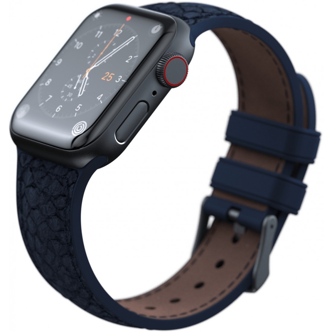Ремінець для годинника Njord Salmon Leather Strap Petrol for Apple Watch 45mm/44mm (SL14121)