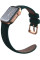 Ремінець для годинника Njord Salmon Leather Strap Dark Green for Apple Watch 45mm/44mm (SL14122)