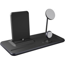 Беспроводное зарядное устройство Zens MagSafe + Watch + iPad Wireless Charging Station Black