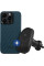 Набір чохол та автотримач Pitaka MagEZ Case 4 Twill 1500D Black/Blue для iPhone 15 Pro (KI1508P) та Car Mount Lite Car Vent Black (CM003)