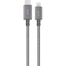 Кабель USB-C to Lightning Moshi Integra™ Cable Titanium Gray (0.25 m)