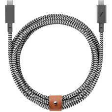 Кабель USB-C to USB-C Native Union Belt Pro Zebra (2.4 m) (BELT-C-ZEB-PRO-NP)