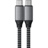 Кабель USB-C to USB-C Satechi 100W Space Gray (25 cm)