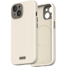 Чехол-накладка Moshi Napa Slim Hardshell Case Eggnog White для iPhone 15