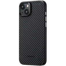 Чохол-накладка Pitaka MagEZ Case Pro 4 Twill 1500D Black/Grey для iPhone 15 (KI1501MMP)