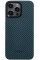 Чохол-накладка Pitaka MagEZ Case 4 Twill 1500D Black/Blue для iPhone 15 Pro Max (KI1508PM)