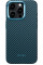 Pitaka MagEZ Case Pro 4 Twill 1500D Black/Blue for iPhone 15 Pro Max (KI1508PMPA)