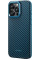 Pitaka MagEZ Case Pro 4 Twill 1500D Black/Blue for iPhone 15 Pro Max (KI1508PMPA)