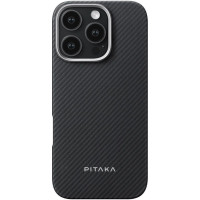 Чохол-накладка Pitaka Ultra-Slim Case Classic Twill 600D Black/Grey for iPhone 16 Pro Max