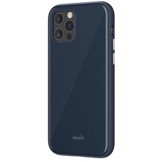 Чохол-накладка Moshi iGlaze Slim Hardshell Case Slate Blue для iPhone 12/12 Pro (99MO113532)