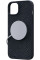 Чохол-накладка Njord Salmon Leather MagSafe Case Black для iPhone 15 Plus (NA52SL00)