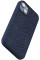 Чохол-накладка Njord Salmon Leather MagSafe Case Blue для iPhone 15 Plus (NA52SL01)