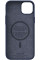 Чохол-накладка Njord Salmon Leather MagSafe Case Blue для iPhone 15 (NA51SL01)