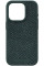 Чохол-накладка Njord Salmon Leather MagSafe Case Green для iPhone 15 Pro (NA53SL02)