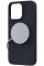 Чохол-накладка Njord Salmon Leather MagSafe Case Black для iPhone 15 Pro Max (NA54SL00)
