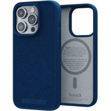 Чохол-накладка Njord Suede MagSafe Case Blue для iPhone 15 Pro (NA53SU01)