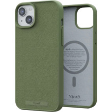 Чохол-накладка Njord Suede MagSafe Case Olive для iPhone 15 Plus (NA52SU06)