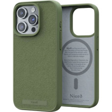 Чохол-накладка Njord Suede MagSafe Case Olive для iPhone 15 Pro (NA53SU06)