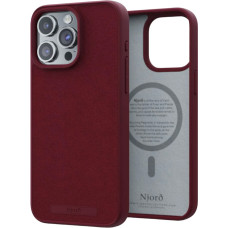 Чохол-накладка Njord Suede MagSafe Case Red для iPhone 15 Pro Max (NA54SU11)