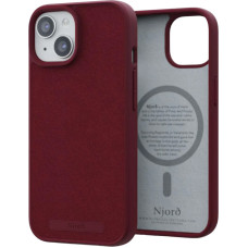 Чохол-накладка Njord Suede MagSafe Case Red для iPhone 15 (NA51SU11)