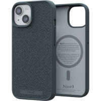 Чохол-накладка Njord Fabric MagSafe Case Dark Grey для iPhone 15