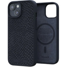 Чохол-накладка Njord Salmon Leather MagSafe Case Black для iPhone 15