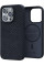 Чохол-накладка Njord Salmon Leather MagSafe Case Black для iPhone 15 Pro (NA53SL00)